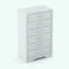 Revit chest of drawers in 3D and rendered without any materials. Ideal for residential, commercial and hospitality settings, this fully realistic Revit chest of drawers will make your renders stand out.