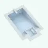 Rectangular Revit Swimming Pool Family With Hot Tub in 3D and rendered in black and white (ambient occlusion style) except for the water, to show the details better. Ideal for residential, commercial and hospitality settings, this fully parametric Revit swimming pool family will transform your spaces in just a few clicks. Get it now and see for yourself.