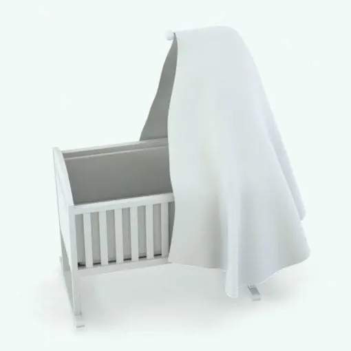 Revit Object Rocking Chair Rocking Cradle Revit Furniture Family | Blackbee3D