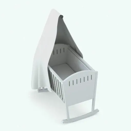 Revit Object Rocking Chair Rocking Cradle Revit Furniture Family | Blackbee3D