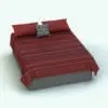 Minimalistic Simple Revit Bed Family in 3D and rendered in red and gray fabrics. All the fabric elements in this Revit family were created in other programs (hybrid approach), which gives them an ultra realistic look not just in terms of shape, but also in terms of materials, which will wrap around them as they would in real life! Ideal for modern and minimalistic styles, this Revit bed family will make your 3D renderings stand out.