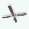 Simple Ceiling Fan Revit Family in 3D and rendered with cherry wood blades and silver housing and chain details. Ideal for living rooms, bedrooms, outdoor settings, hotel designs and more, this fully parametric and easy to use ceiling fan Revit family will make your spaces look finished and complete. Get it today and see for yourself.