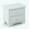 Night stand Revit family in 3D and rendered without any materials to show the shapes better. This Revit family is part of the Revit furniture set that also includes a bed, a dresser and a chest of drawers. All of which are fully parametric and will seamlessly blend into your projects. Get this night stand Revit family now (along with the set) and see for yourself.