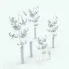 Tiger Lily Revit Plant Family in different sizes and configurations to showcase its parametric flexibility. As shown on the image, this Revit family allows you to turn on/off the plant and/or the vase in case you want to mix and match plants/vases with other Revit plants from our website.