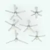 Traditional Ceiling Fan Revit Family in different sizes and configurations to showcase its parametric versatility. This Revit family allows you to change the number of blades, the length of the blades, the drop from the ceiling, the length of the chains and much more! Get it today and see how this Traditional Ceiling Fan Revit Family will transform your spaces instantly.