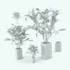 White Lilies Revit Flowers Family in different sizes and configurations to showcase its parametric flexibility. Ideal for any type of interior design style, these Revit flowers will make your renders look finished, elegant and sophisticated. With parameters to change the size, materials and visibilities, these Revit flowers will streamline your workflow in just a few clicks.