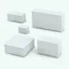 Toy trunk Revit furniture family in different sizes and configurations to showcase its parametric behavior.