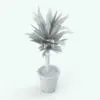 Yucca Revit Plant Family in 3D and rendered in black and white (ambient occlusion style). Ideal for bringing a touch of life to your renders and projects, our Revit plants and flowers will transform your spaces in just a few clicks.