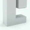 L-Shape Fireplace Revit Family detail of the heart. With a minimalistic design and clean lines, this fully parametric and easy to use Revit fireplace will bring warmth and refinement to your projects. Don't wait any longer and get this Revit fireplace today.