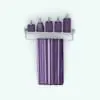 Metal Towel Revit Shelf Family in 3D and rendered in a stainless steel finish and purple towel and accessories. This Revit family is fully parametric, easy to use and ready to render. Plus, the towel in this Revit shelf family was created so that the textures you put on it wrap around like they would in real life!. Don't let this opportunity go by and add this Metal Towel Revit Shelf Family to your cart today.