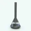 Modern Conical Metallic Revit Fireplace Family in 3D and rendered in a dark metallic finish with glass enclosure. Ideal for modern and industrial style designs, this fully parametric Revit fireplace will transform your spaces in just a few clicks.