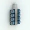 Rolled Up Towel Revit Family Tower in 3D and rendered in a silver metallic finish with striped blue towels. The towels in this Revit family are specially built so that the textures you apply to them wrap around them naturally (as they would in real life), increasing the realism of it. Ideal for either residential, commercial or hospitality settings this Rolled Up Towel Revit Family will make your renders stand out and feel finished. Get it today and see for yourself.