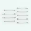 Simple Towel Revit Holder Family showing all the different bar types and different support types. This gives you 20 different types of towel Revit holders in just one family! Don't wait any longer and get this Revit family today.