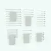 Towel Revit Radiator Family in different sizes and configurations to showcase its parametric flexibility. This Revit family allows you to change the length, the separation as well as the number of bars. It also allows you to turn the towel on/off to create different looks. Ideal for residential, commercial or hospitality settings, this fully parametric Revit radiator family will transform your spaces in just a few clicks.