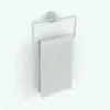 Hand Towel Revit Holder Family Rectangular in 3D and rendered in black and white (ambient occlusion style) to showcase the shapes and details better. This Revit family is fully parametric, easy to use and ready to render. Just load it into your project, load the provided textures (or use your own) and hit the render button for instant results. Get this Hand Towel Revit Holder Family today and see for yourself.