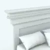 Revit Family / 3D Model - Revit Bed Family With Classic Headboard Detail