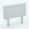 Revit Family / 3D Model - Revit Bed Family With Modern Headboard