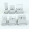 Revit Bed Family With Slats Headboard shown in different sizes (full, queen and king) and with different options for the headboard: slats or slats with a back panel. This Revit family allows you to configure the number of slats, the height of the headboard, the materials, the visibility of the cushion and much more so you can blend it seamlessly to your design language. Ideal for residential, commercial and hospitality settings, this Revit Bed Family With Slats Headboard will transform your spaces in just a few clicks.