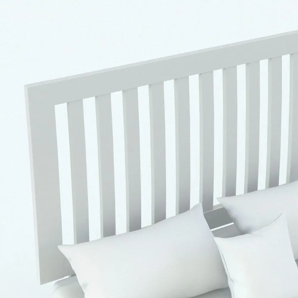 Revit Family / 3D Model - Revit Bed Family With Slats Headboard Detail Revit Family / 3D Model - Bed With Wood Slats Headboard Detail