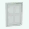 Glass Multiformat Revit Picture Frame Family in 3D and rendered in black and white (except for the glass) to see the details better. This Revit family is fully parametric, easy to use and ready to render. Just load it into your project, choose the images you want to use and hit the render button for instant results. Don't wait any longer and add this Glass Multiformat Revit Picture Frame Family to your cart today.