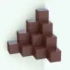Corner Cubes Decoration Revit Family rendered in a cherry wood finish and placed in a corner. While this Revit decor family works great in corners, you can mirror it and place it anywhere in your wall. With options to change the number of tiers and cubes, this decoration Revit family is completely flexible and will bring different looks in every project. Get it today and see for yourself.