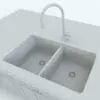 Detail 5 of the Revit sink family, which is also fully customizable.