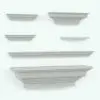 Wall Cornice Shelf Revit Family shown in different sizes and styles to showcase its parametric versatility. Ideal for living rooms, offices, bedrooms and more, this realistic-looking shelf Revit family will transform your spaces in just a few clicks.