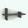 Modern Wall Revit Shelf Family rendered in a dark wood finish. Ideal for living rooms, bedrooms, offices and many more spaces, this fully parametric Revit family comes with 12 pre-configured arrangements, but you can create additional ones if you want. Don't let this opportunity go by and add this Revit shelf family to your personal assets today.