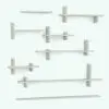 Modern Wall Revit Shelf Family shown in different sizes and configurations. This Revit family is a true chameleon. Change the lengths, the visibility and position of the end supports, the depth and more to create unique looks that fit your design aesthetics. Ideal for residential, commercial and hospitality designs, this Modern Wall Revit Shelf Family will transform your spaces in just a few clicks.