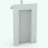 Detail of the Revit elevator doors of the first level. This Revit elevator family is fully parametric and very easy to use. Whether you're working on commercial, residential or hospitality settings, this elevator Revit family will complement your renders in just a few clicks.