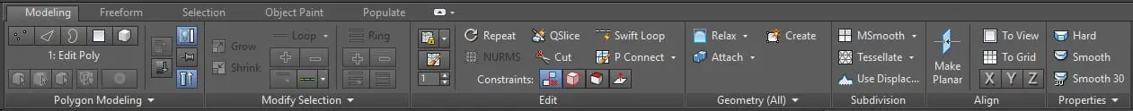 Exporting Revit to 3D Max - Modeling Tools in 3D Max