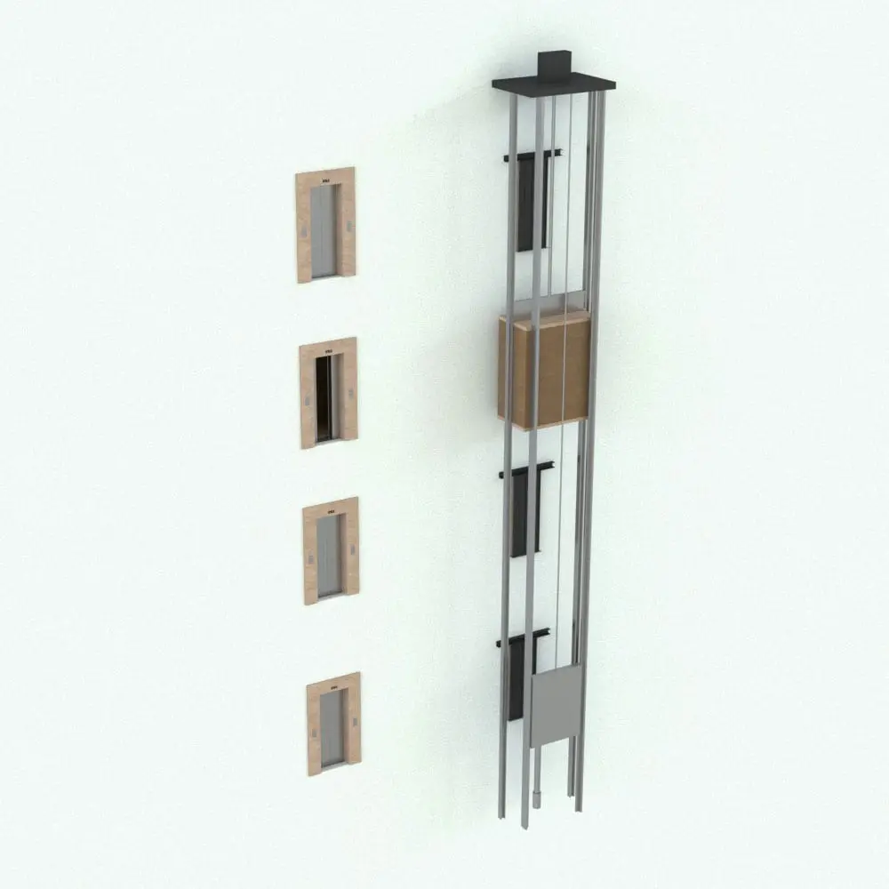 Revit Family / 3D Model - Rectangular Elevator Revit Family Rendered in Revit Rectangular Elevator Revit Family in 3D and rendered in full color. This high-quality Revit family is fully detailed, fully parametric and easy to use. Plus it is also ready to render. Just load it into your Revit project, select the materials (or use the provided ones) and hit the render button for instant results. Don't let this opportunity go by and get this Rectangular Elevator Revit Family today.