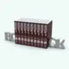 BO-OK Bookends Revit Decor Family in 3D and rendered with red books and chrome bookends. This decoration Revit family is ideal for offices, libraries, schools, kids bedrooms and more and it will add a touch of finesse and livability to all your 3D renderings. Don't wait any longer and add this BO-OK Bookends Revit Decor Family to your cart today.