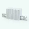 BO-OK Bookends Revit Decor Family in 3D and rendered in black and white (ambient occlusion style) to show the shapes better. Whether you need a complement for your projects, or a stand out piece, this Revit decor family will make your spaces look finished.