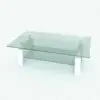 Double Glass Coffee Table Revit Family in 3D and rendered in black and white (ambient occlusion style) except for the glass parts to show the details better. This Revit family is ideal for living rooms, bedrooms, office spaces and hotel rooms (amongst other) and it will bring a touch of charm, elegance and livability to them. Don't wait any longer and add this coffee table Revit family to your personal assets today.
