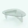 Modern Triangular Coffee Table Revit Family in 3D and rendered in black and white (except for the glass) to show the details of the base better. This Revit family is fully parametric, easy to use and ready to render. Just load it into your project, select the materials (or use your own) and hit the render button for instant results. Don't wait any longer and get this Modern Triangular Coffee Table Revit Family today.