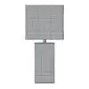 Revit Family / 3D Model - Leather Square Lamp 3D Model shown in wireframe in front view so you can see the cleanliness of the mesh.