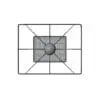 Revit Family / 3D Model - Leather Square Lamp 3D Model in top view.
