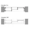 2D detail of this Sliding Door Revit Family With Screen - SLD-XXO Multi-Slide