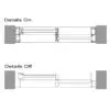 Sliding Door Revit Family - SLD-Direct Set X in a 2D view.