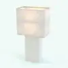 Leather Square Lamp Revit Family in 3D and rendered in a white colored leather base and a light colored fabric for the shade. This Revit family is fully parametric, easy to use and ready to render. Just load it into your project, select the materials and hit the render button for instant results. Don't wait any longer and get this Leather Square Lamp Revit Family today.