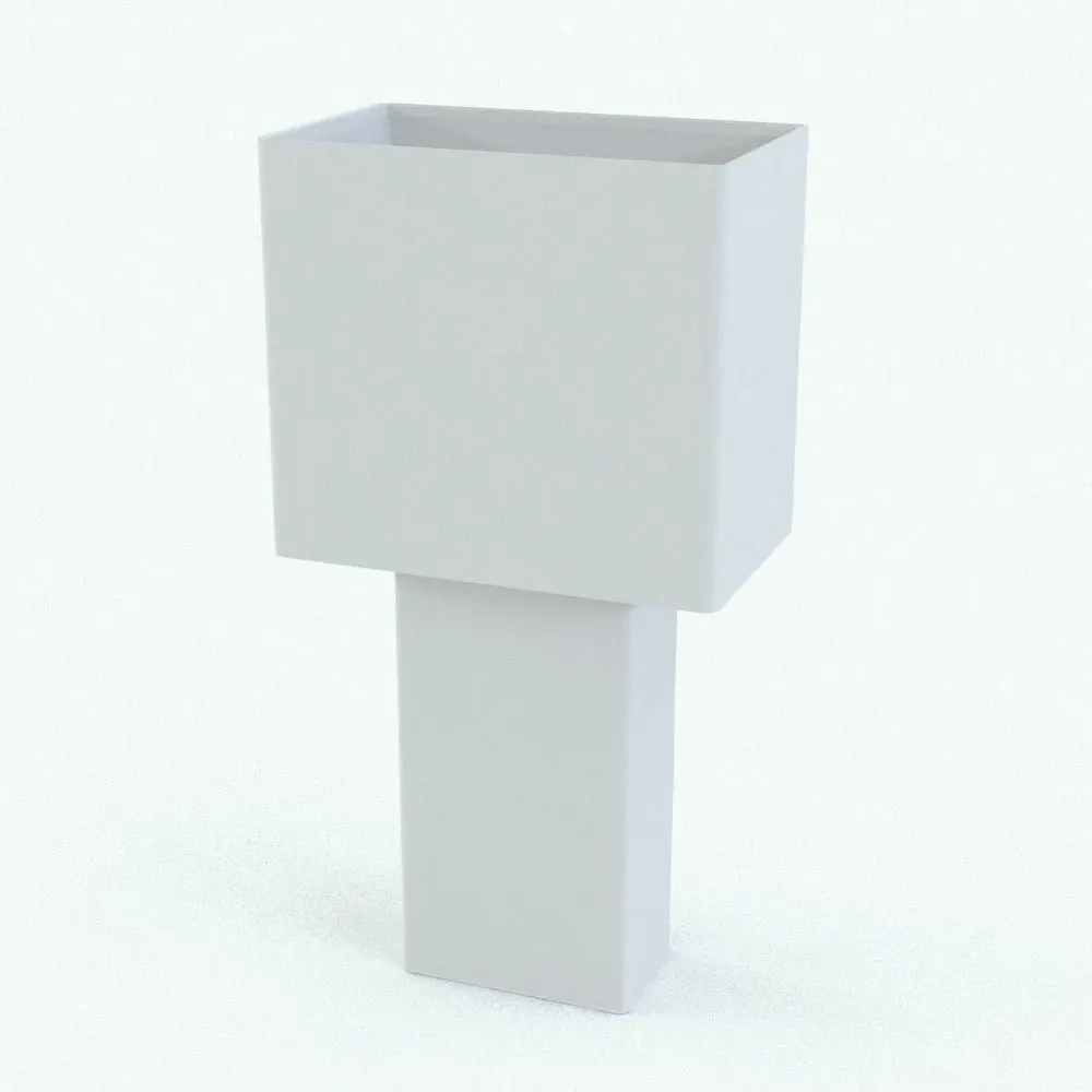 Revit Family / 3D Model - Leather Square Lamp Revit Family Perspective Leather Square Lamp Revit Family in 3D and rendered in black and white (ambient occlusion style) to show the shapes better. This Revit family comes with different pre-configured types where shadows and sizes can be selected. Don't wait any longer and get this lamp Revit family today.