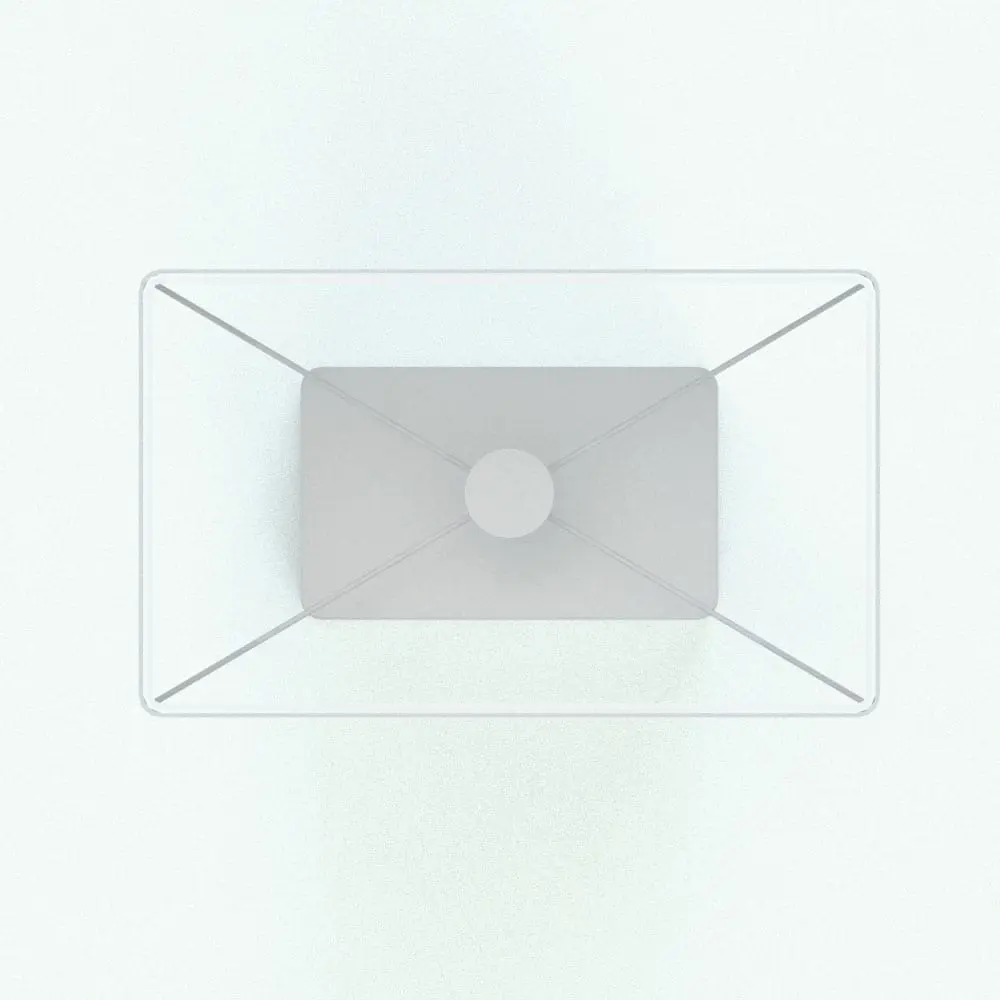 Revit Family / 3D Model - Leather Square Lamp Revit Family Top View Leather Square Lamp Revit Family in top view and rendered in black and white. Internal structure of the lamp can be seen in this image. Ideal for modern and contemporary interior design projects, this fully parametric and easy to use lamp Revit family will add coziness and charm to any of your projects. Get it today and see for yourself.