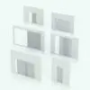 Multislide Sliding Door Revit Family - SLD-OX-MultiSlide shown in different sizes and configurations to showcase its parametric flexibility. Ideal for modern and luxurious interior design projects, this sliding door Revit family will make your spaces look classy and elegant. Get it today and see for yourself.