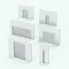 Fixed Revit Window Family - SLW-E1a shown in different sizes and configurations to showcase its parametric flexibility. Ideal for residential, commercial and hospitality projects, this Revit window will seamlessly blend into your Revit projects.