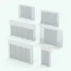 Quad Pane Fixed Revit Window Family - SLW-E2 shown in different sizes and configurations to showcase its parametric versatility. Ideal for residential, commercial and hospitality settings, this Revit window family will help you transform your spaces and make your interior spaces connect with the exterior ones. Get it today and see for yourself.