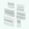 Fixed Quad Revit Window Family - SLW-E3 shown in different sizes and configurations to showcase its parametric versatility. Ideal for residential, commercial and hospitality settings, this quad pane Revit window family will bring exterior views into the interior of your project.
