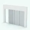 Sliding Window Revit Family in 3D and rendered in black and white (ambient occlusion style) to show the shapes better. Whether you are working on residential, commercial or hospitality projects, this fully parametric and easy to use Revit window family will transform your spaces in just a few clicks but letting light and views into your project. Get it today and see for yourself.