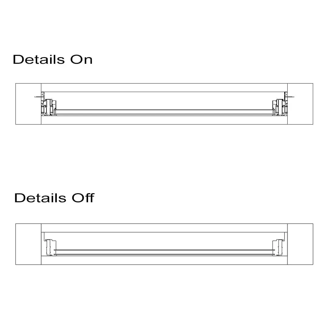 Revit Family / 3D Model - Casement Revit Window Family - T450N Details 2D detail of this Casement Revit Window Family - T450N