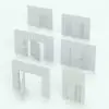 Modern Pivot Revit Door Family shown in different sizes and configurations to showcase its parametric versatility. This Revit family allows you to change the overall dimensions, the number of sidelights, the configurations of the sidelight as well as the size, the position of the pivot and much more! Don't let this opportunity of having hundreds of different doors in just one family pass and add this Pivot Revit Door Family to your personal assets today.